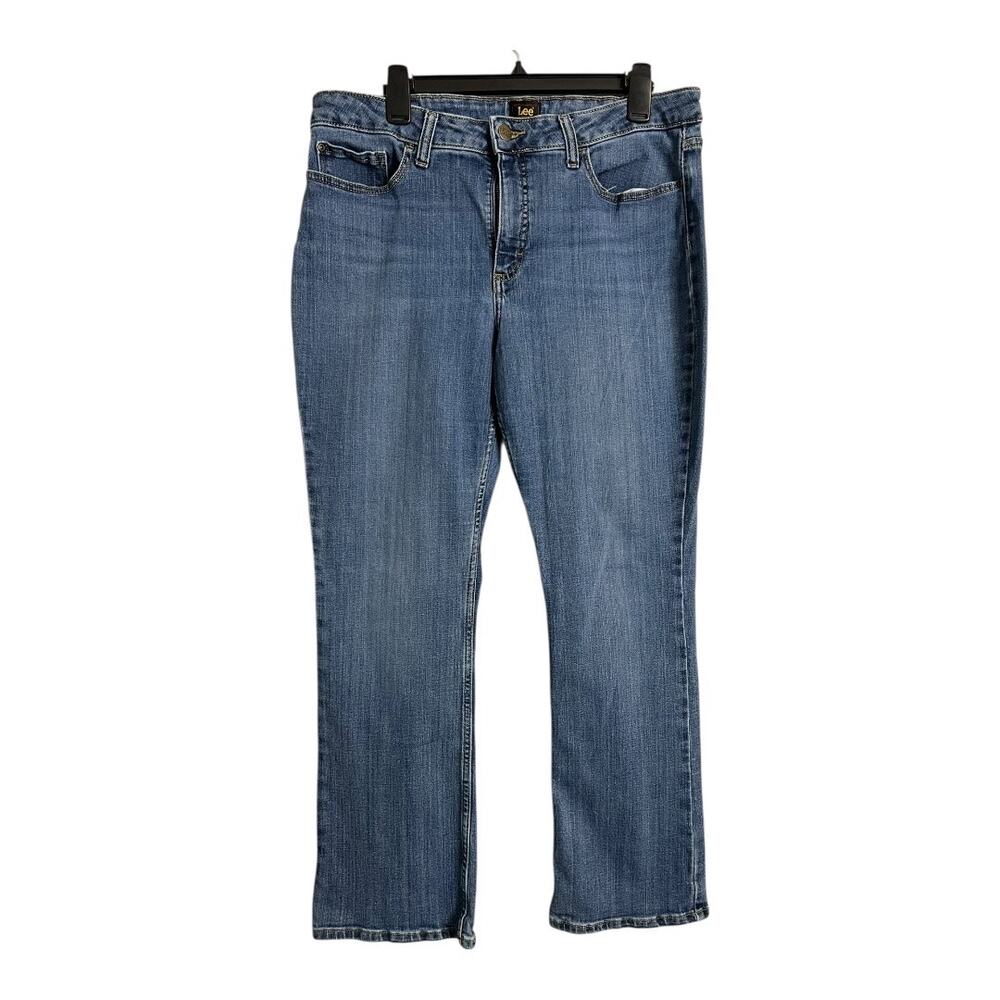 Lee Womens Jeans 35x28 Classic Denim Pants Blue Casual